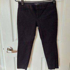Banana Republic Sloan Fit Crop 3/4 Stretchy Pants Black, Size 0P